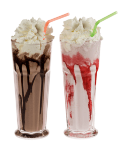 Batidos con nata montada