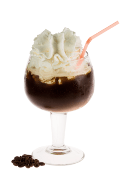 Café nevado a la vainilla