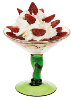 Fresas con nata montada